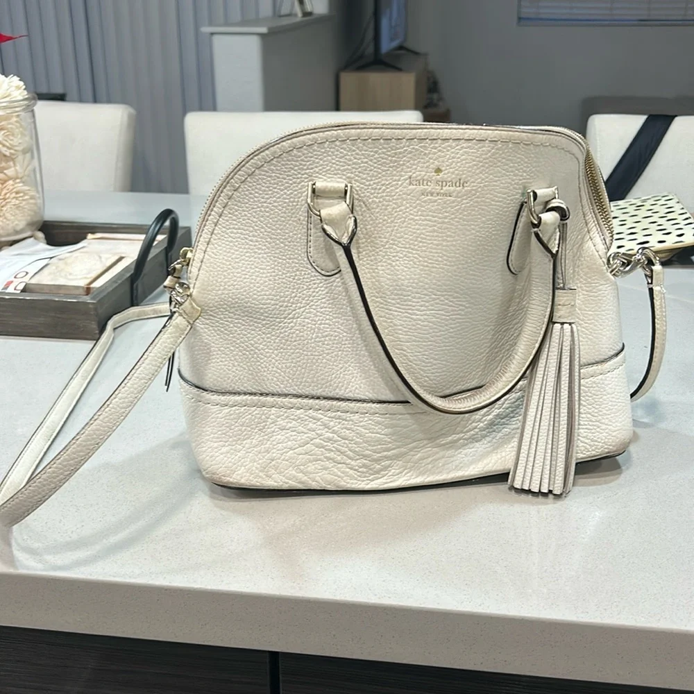 White/Cream Kate Spade satchel purse